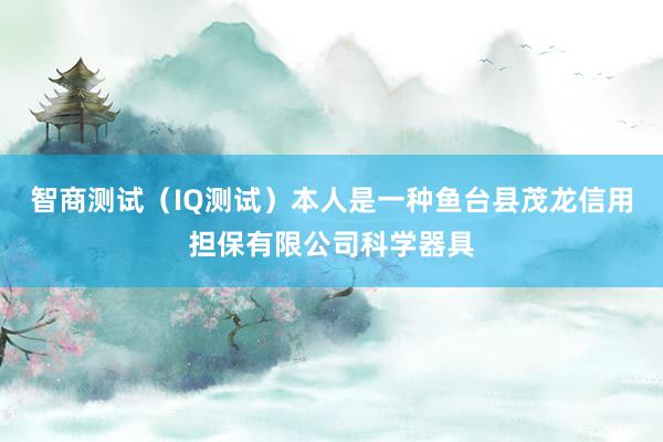 智商测试(IQ测试)本人是一种鱼台县茂龙信用担保有限公司科学器具
